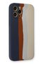 Aconcept iPhone 12 Pro Max Case Ebruli Launch Silicone (115145) - Navy Blue-Cream - 3
