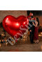 Giant Heart Foil Balloon Red 60 Inc