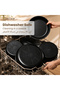 19-Piece Non Stick Cookware Set, Detachable Handle, PFOA & BPA Free, Dishwasher Safe, Black - 6