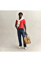 Men's Red Regular Fit Logo Polo Neck T-Shirt - 2