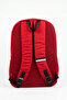 Unisex Children's Backpack Red Color Buckle Fastening Mesh Side Pocket Multi-Compartment School Bag Plcan26081 - 2