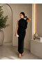 One-Shoulder Draped Long Dress - 3