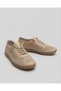 Women's Silicone Sole Perforated Lace-Up Comfortable Daily Leather Shoes - 4