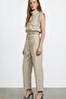 26Ypnt02134 Women's Pants with Buckle Detail - 4