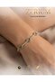 Women's Waterway Steel Bracelet with Turquoise Stone and Heart in Gold Color - 8