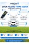 INNOV8 by Hostfull Portable Travel Badminton Net Set, 8.2 ft Wide Folding Outdoor Net with 2 Rackets, 2 Shuttlecocks and Mesh Carry Bag, Garden Park Family Sports Game, Ages 5+ - 4
