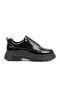 Zrk-703 Premium High Quality Black Patent Leather Elastic Casual Men's Classic Shoes - 2