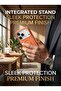 URBAN compatible For iPhone 17 Pro Max 6.9-Inch Soft Silicone Case Built-in Stand Card Wallet Hold - 3