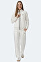 Revel women's stand collar zippered bone tracksuit set