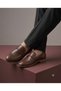 Genuine Leather Black Buckle Casual Men's Loafer Shoes Moccasin Leather Comfortable Shoes