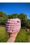 Mysey Handmade Knitted Powder Pink Women's Clutch Bag Mini Handbag - 2