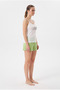 100% Cotton Combed Favored Pattern Women's Shorts Set with Straps - 4