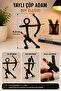 Pencil-Holding Stickman Figure Set of 3 – Decorative Desktop Pen Holder |   3D Printing Desktop Pen Stand |   Office and Study Desk Accessory |   Home, Office, and Bookshelf Decor - 4