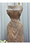 فستان بيج دانتيل مطرزة بالكامل - 4