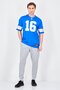 x NFL Men Loose Fit Short Sleeve Detroit Lions Baseball Jersey, Blue - 2