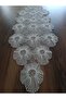 Dilek Ecru Lace Runner/Table-Console Cover - 3