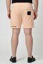 The Form Men Graphic Print Basic Shorts, Peach - 4
