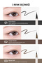 Ultra Thin and Flexible Brush Tip Pen Eyeliner Speedy Skinny Brush Liner (03 Muted Ash) - 3