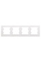 1 Piece Makel Karea White 4-Piece Frame - 2