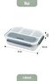 Lunch Box with Spoon and Fork, 4-Compartment Food Container with Leak-Proof Seal and Lid - Pink