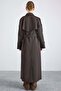 Water Repellent Trench Coat with Patch and Stitch Detail Brown 6879 - 7