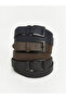Lcw Accessories Leather Look Men's Belt Set 3-Piece