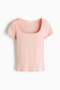 Ribbed cotton T-shirt