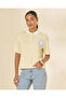 Women Yellow Modal Polo T-Shirt