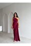 Raya One-Shoulder Maxi Dress 3741 - Burgundy