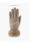 Parachute Fabric Fur Touchscreen Plush Women's Gloves - 2