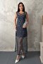 Women's Pink Sequined Loose Dress - 2