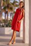 Pomegranate Flower Shirt Collar Sleeveless Robe with Pockets and Embroidered Sides Casual Muslin Woven Dress 95 55 - 6