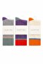 Blocked Retro Socks Cotton Unisex 3-Piece Socket Socks Colorful Casual Striped Socks Comfortable Socks Gift Socks Sc22789 - 2