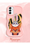 Samsung Galaxy M23 Compatible Case Camera Protector Pink Silicone Couple Phone Case Rabbit Pattern - 2