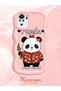 Redmi Note 10S Compatible Case Camera Protector Pink Silicone Couple Phone Case Panda Pattern - 2