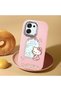 Oppo F31 5g Compatible Case with Camera Protector Pink Silicone Couple Phone Case with Kitty Pattern - 2