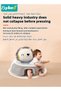 Baby Sitting Support Seat Sofa, Infant Learning Chair Head Protect - Breathable Crystal Fabric, Feather Cotton Filling, Perfect Toddler Gift to Learn to Sit - 5