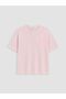 Lcw Comfort Pink Soft Touch Blouse with Floral Applique - 5