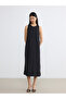 Original Oval Collar Modal Blend Dress
