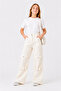 Girl's Convertible Pants Shorts with Snap Buttons 2 in 1 2568