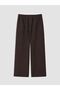 Lcw Kids Brown Elastic Waist Girls' Trousers - 3
