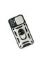 Apple iPhone 12 Mini Case Pars Silicone with Lens Ring - Silver - 3
