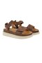 Velcro Suede Women's Sandals 215572 Brown - 4