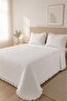 Maja Double Sided Fiber Filled Double Bedspread 240X260 cm White