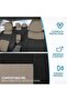 أغطية مقاعد السيارة من بولي برو باللون الفحمي على خلفية سوداء - أغطية مقاعد أمامية وخلفية منفصلة - 5