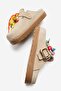 Candy Women's Genuine Leather Slippers Mink Suede - 5