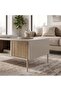 Modern Ventro Coffee Table - 90 x 50 x 40 CM - Natural Oak/ Beige - M.T.29796.2-3 - 5