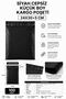 Black Pocketless Small Size Cargo Bag 24X30+5 cm 100 Pieces - 2