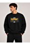 Hope Pattern Printed Crew Neck 2 Thread Sweatshirt
