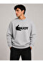 Enjoy Printed Crew Neck 2 Thread Sweatshirt